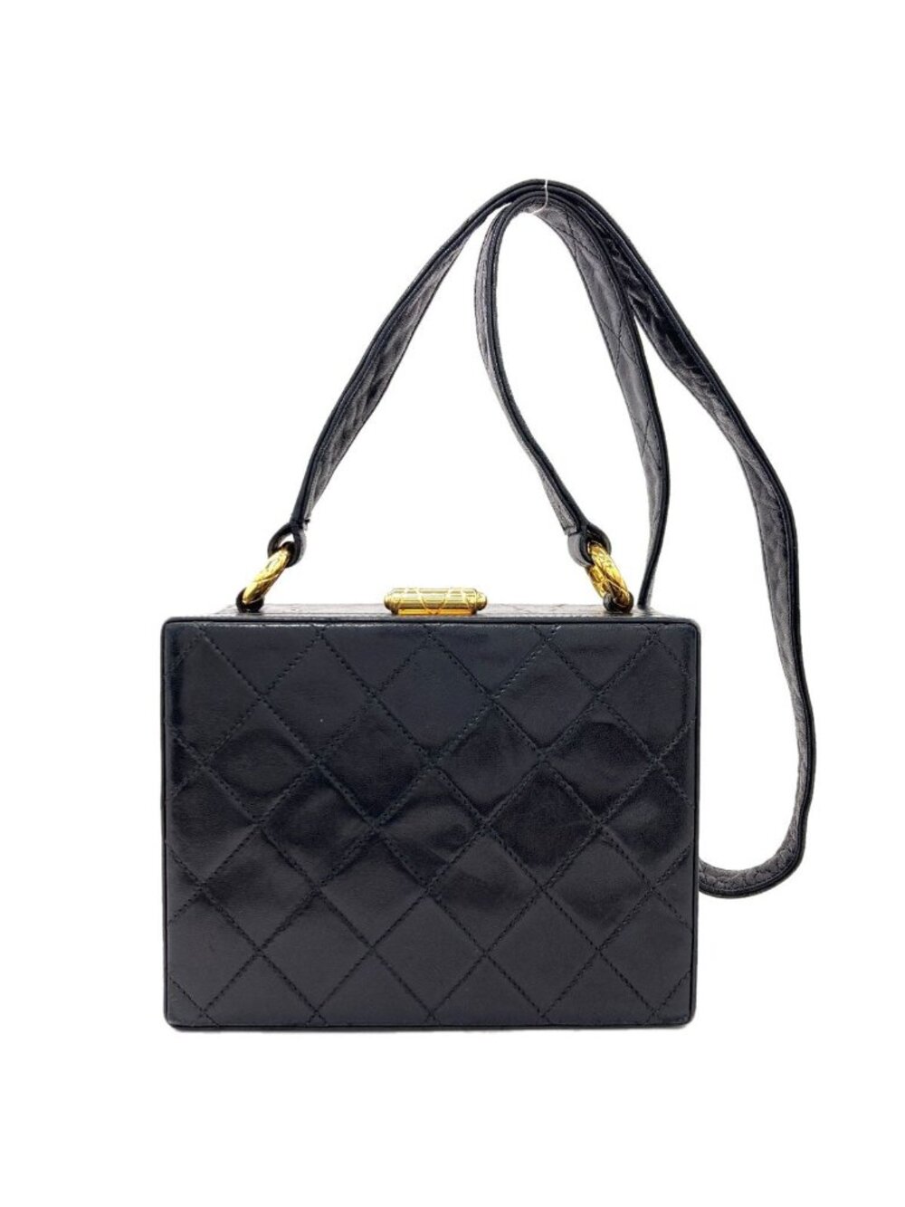 Chanel Quilted Gold Shoulder Bag Lambskin